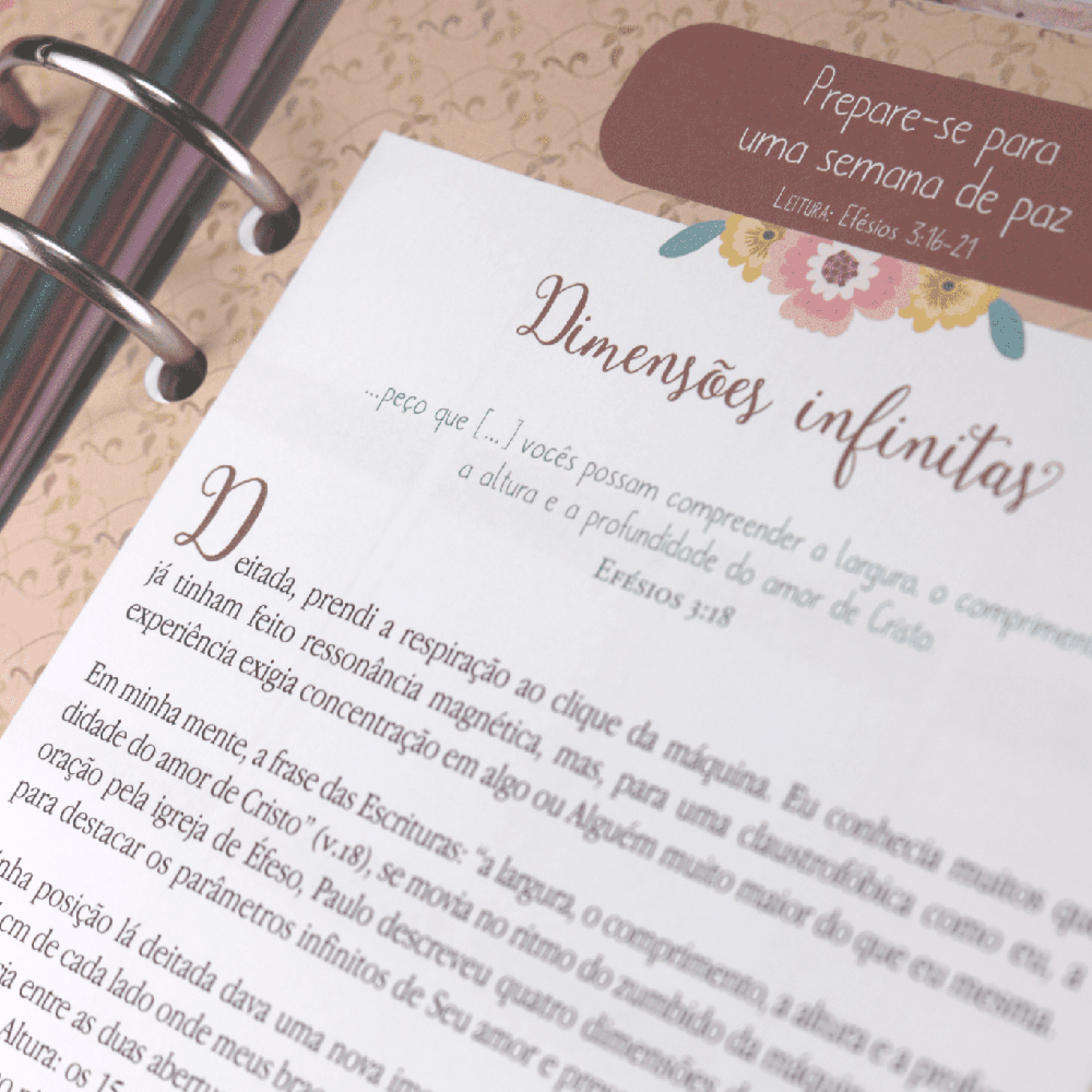 Planner 2022 Pão Diário | Capa Cerejeira Fichário