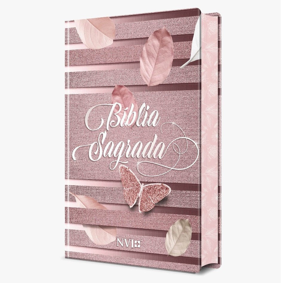 Bíblia Sagrada Feminina Borboleta | NVI | Letra Normal | Capa Dura