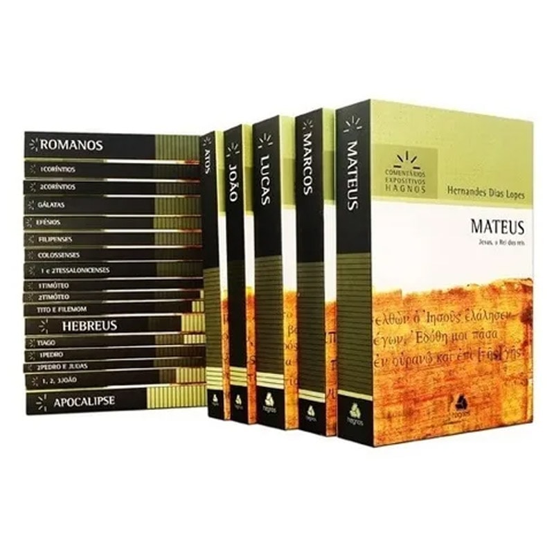 Kit Comentários Expositivos Novo Testamento Hernandes Dias Lopes Kit 22 Livros