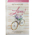 Livro Devocional Diário Livre! de Beth Moore, capa rosa e bege com bicicleta e flores. — Plenitude