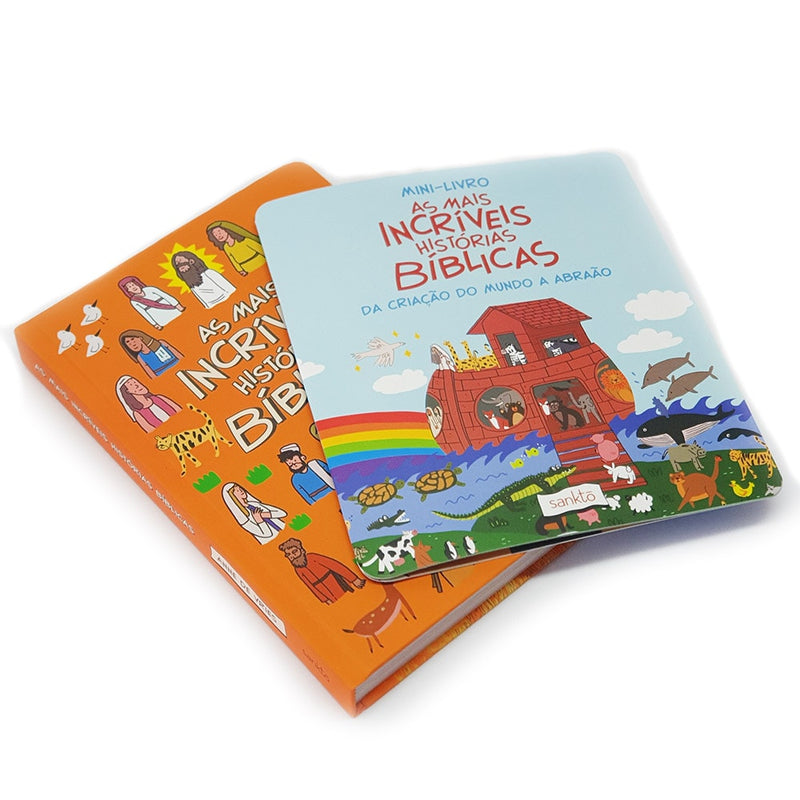 Kit As mais incríveis Histórias Bíblicas | Bíblia e o Mini-livro