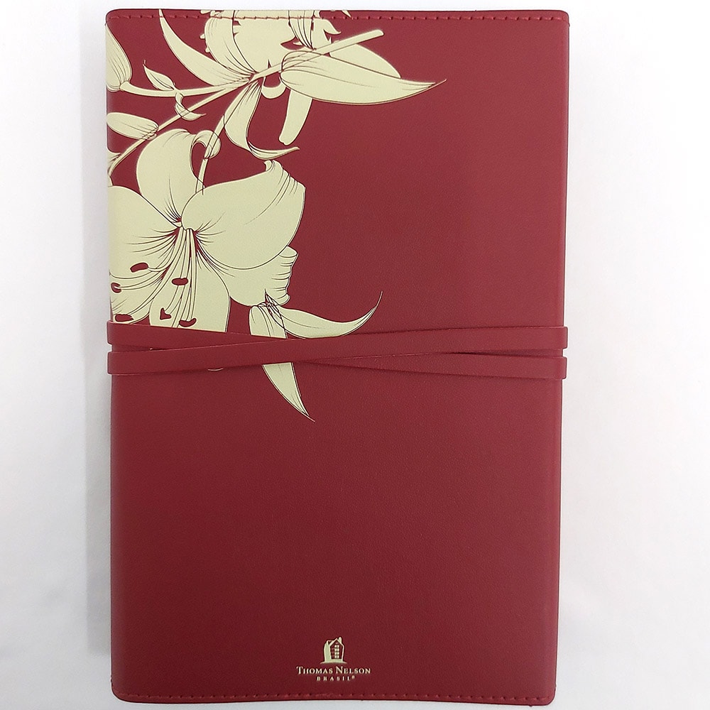 Bíblia da Mulher de Fé | NVI | Comentários Sheila Walsh | Capa Luxo Vinho