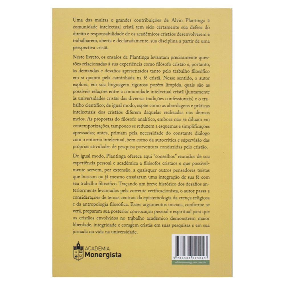 Conselhos aos filósofos cristãos | Alvin Plantinga