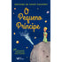 Livro O Pequeno Príncipe de Antoine de Saint-Exupéry, capa azul com Pequeno Príncipe em asteroide. — Plenitude
