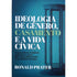 Livro Ideologia de Gênero, Casamento e Vida Cívica, de Ronald Prater, capa azul com colunas romanas. — Plenitude