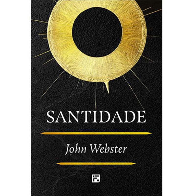 Livro Santidade, capa preta com círculo dourado e título em branco. — Plenitude