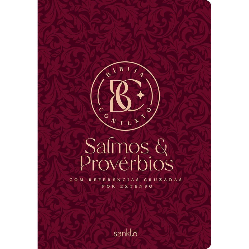 Bíblia Contexto | Salmos e Provérbios | NVT | Capa Dura | Vinho