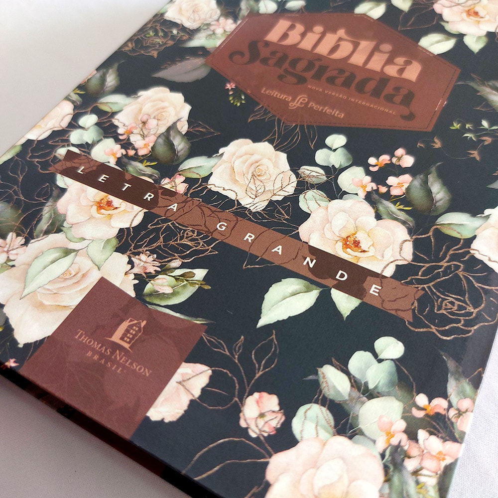 Bíblia Sagrada | NVI | Leitura Perfeita | Letra Grande | Espaço para Anotações | Rosas