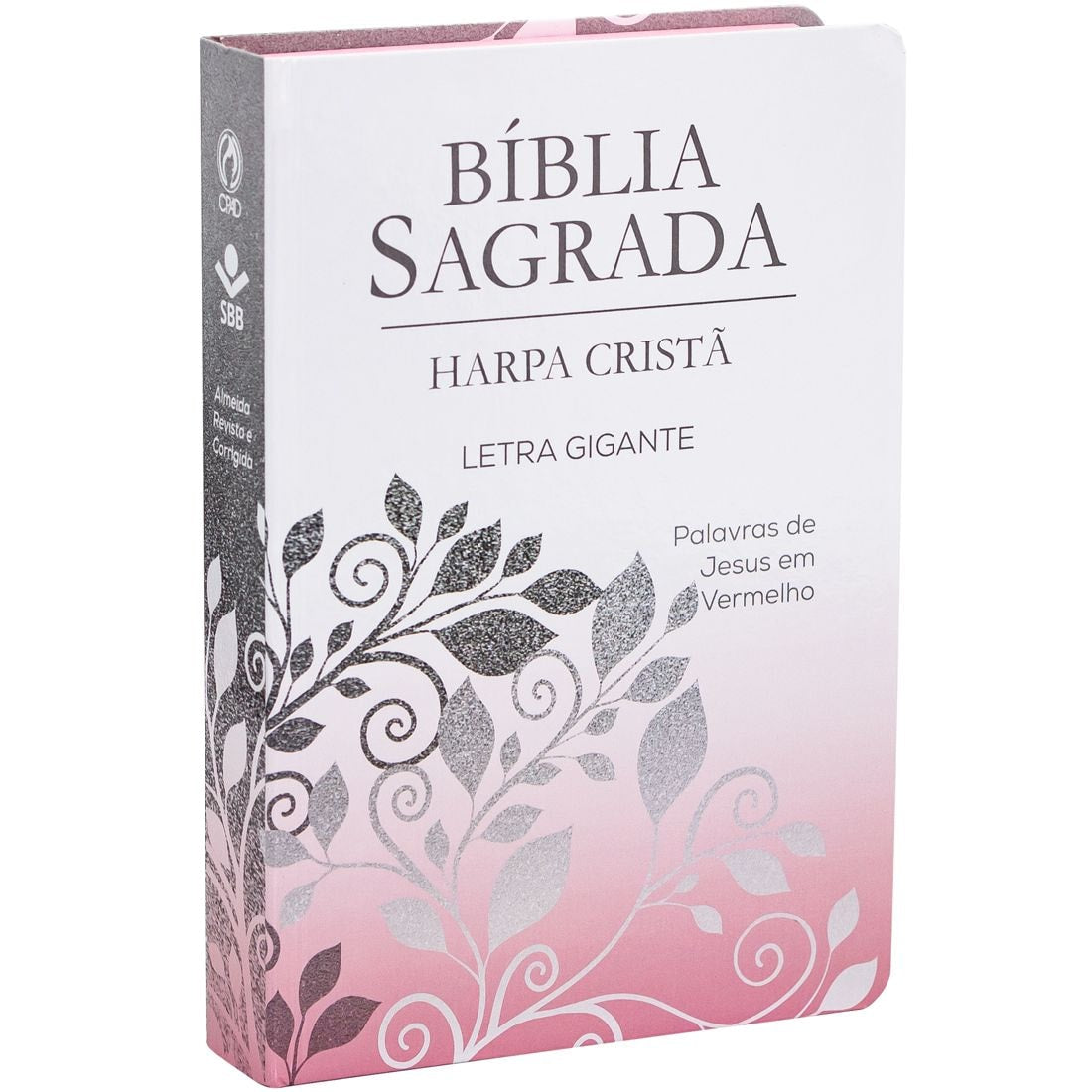 Bíblia Sagrada com Harpa Cristã | ARC | Letra Gigante | Ramo Prata
