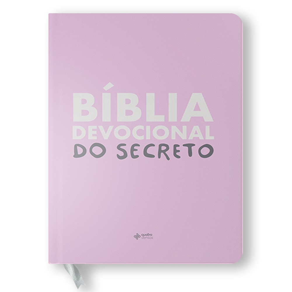 Bíblia Devocional do Segredo, capa lilás, com fita marcadora. — Plenitude
