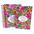 Kit Flores Hibisco | Bíblia Slim e O Plano Perfeito da Mulher Sábia, com uma bíblia e um livro, ambos com capa floral. — Plenitude