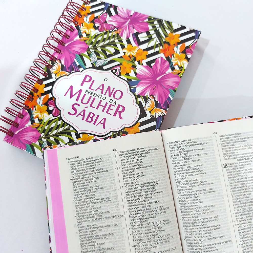 Kit Flores Hibisco | Bíblia Slim e O Plano Perfeito da Mulher Sábia