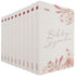 Kit de 10 Bíblias Sagradas Floral Creme NVI, capa flexível creme com flores em tons de rosa. — Plenitude