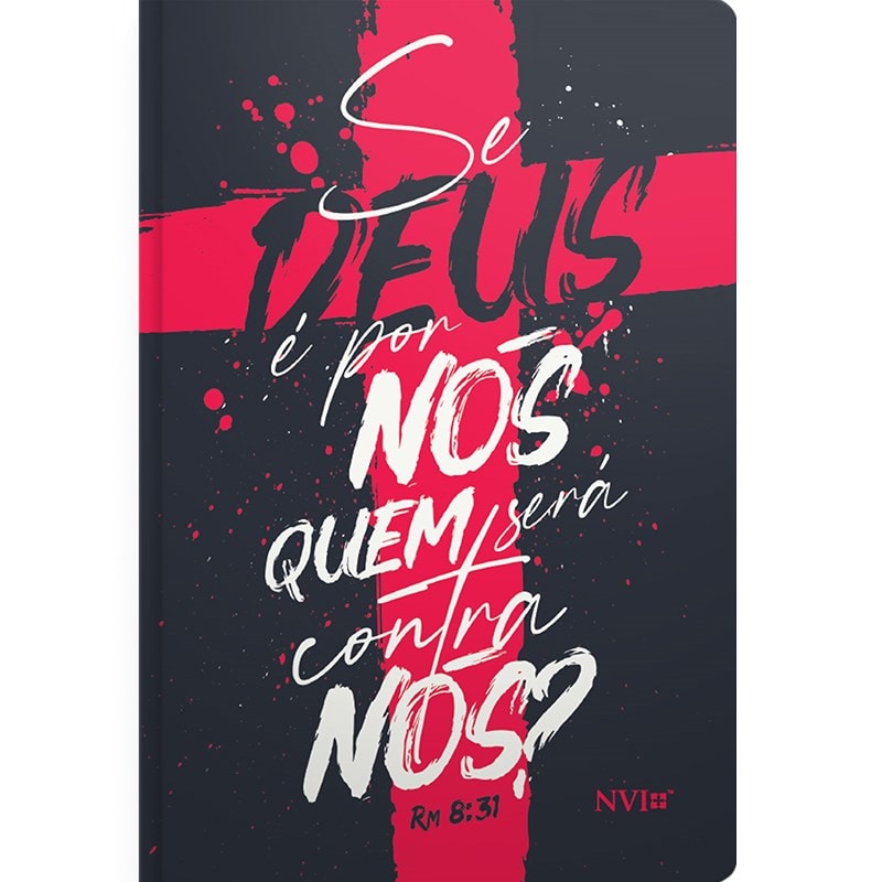 Kit de 10 Bíblias Se Deus é por nós Rm 8:31 | NVI | Letra Normal | Capa Flexível