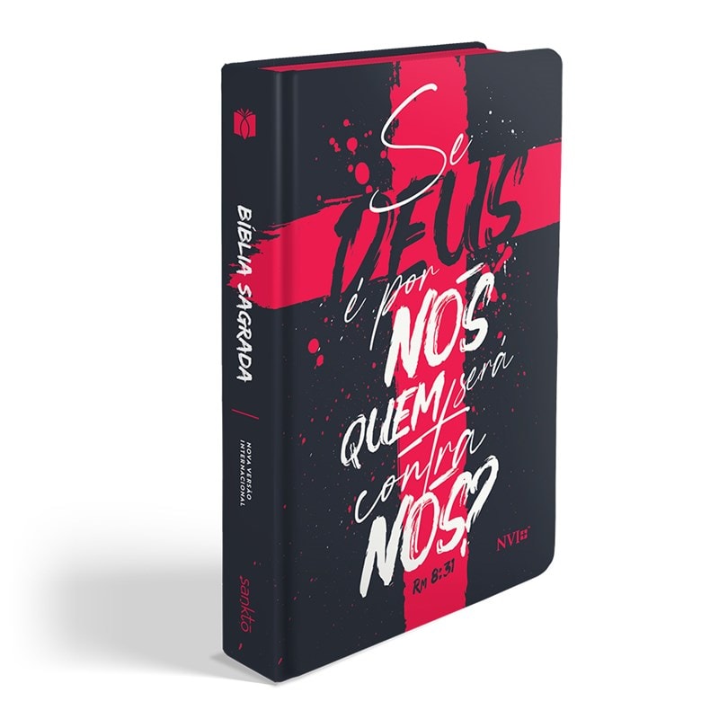 Kit de 10 Bíblias Se Deus é por nós Rm 8:31 | NVI | Letra Normal | Capa Flexível