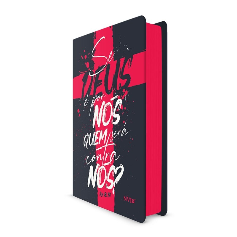 Kit de 10 Bíblias Se Deus é por nós Rm 8:31 | NVI | Letra Normal | Capa Flexível