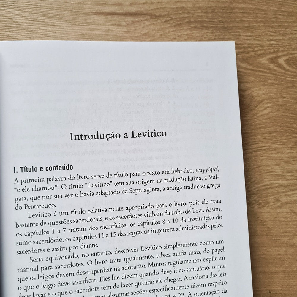 Levítico: Comentário Exegético | Gordon J. Wenham