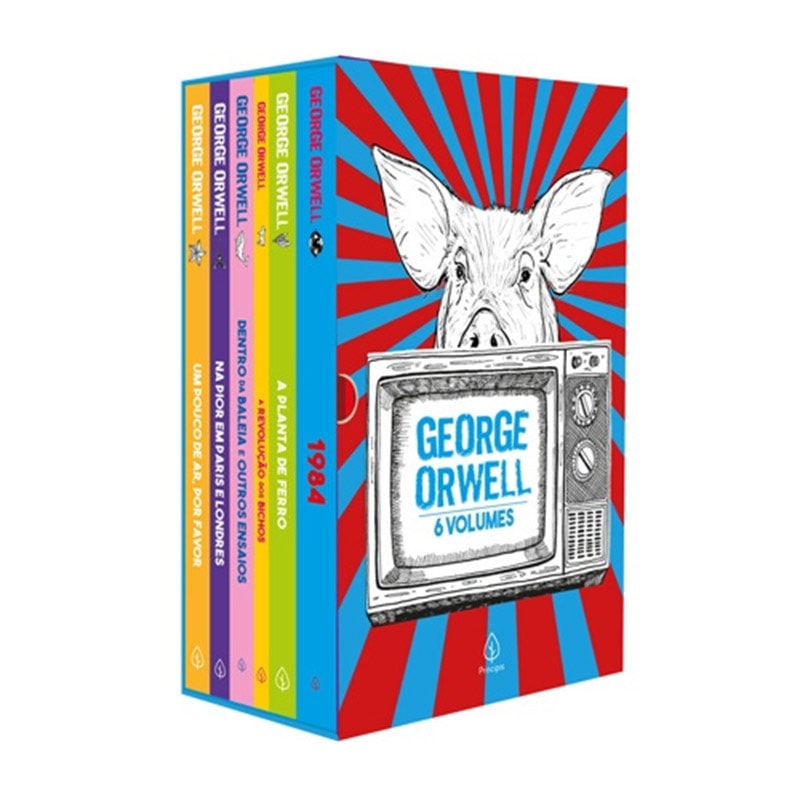 Box George Orwell - 6 Livros | Com pôster e marcador de páginas