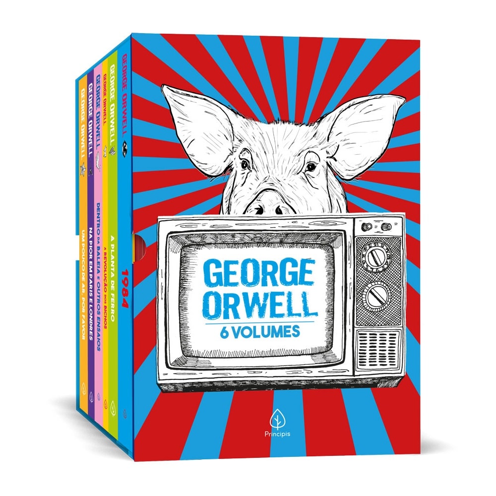 Box George Orwell - 6 Livros | Com pôster e marcador de páginas