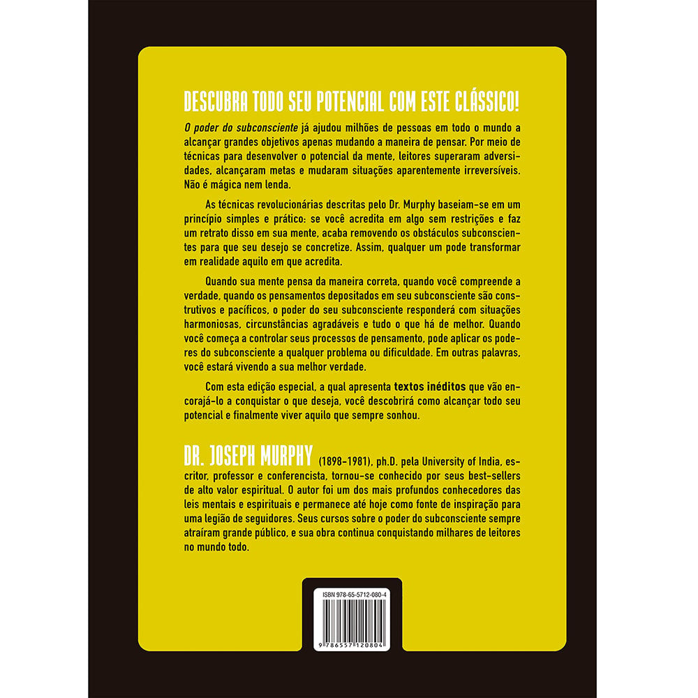 O Poder do Subconsciente | Dr. Joseph Murphy | Edição Comemorativa
