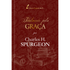 Livro Totalmente pela Graça de Charles H. Spurgeon, capa dura vermelha com detalhes dourados. — Plenitude