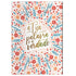 Caderno ou placa decorativa com fundo branco, flores e folhas coloridas, e a frase "A Tua palavra é a verdade" em dourado — Plenitude