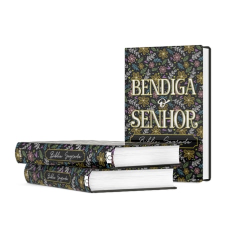 Kit de 10 Bíblias Sagrada Bendiga ao Senhor | ACF | Letra Maior | Capa Dura