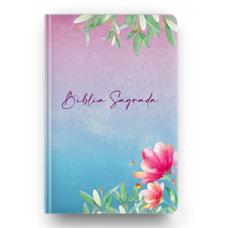 Kit de 10 Bíblias Sagrada Jardim Florido | ACF | Letra Maior | Capa Dura