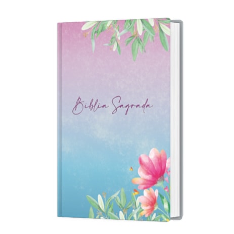 Kit de 10 Bíblias Sagrada Jardim Florido | ACF | Letra Maior | Capa Dura
