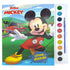 Livro de colorir Disney Aquarela Mickey, capa com personagem Mickey e conjunto de tintas — Plenitude