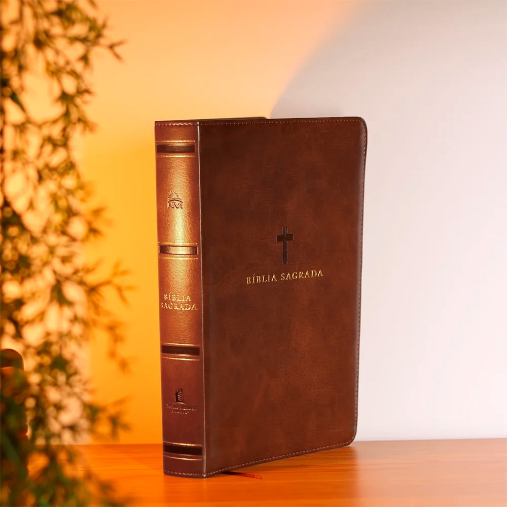 Bíblia Sagrada | NVI | Leitura Perfeita | Couro Soft Marrom | Com Índice
