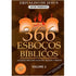 Livro 366 Esboços Bíblicos Volume 1, de Erivaldo de Jesus. Capa marrom com rolos da Torá e chamas. — Plenitude