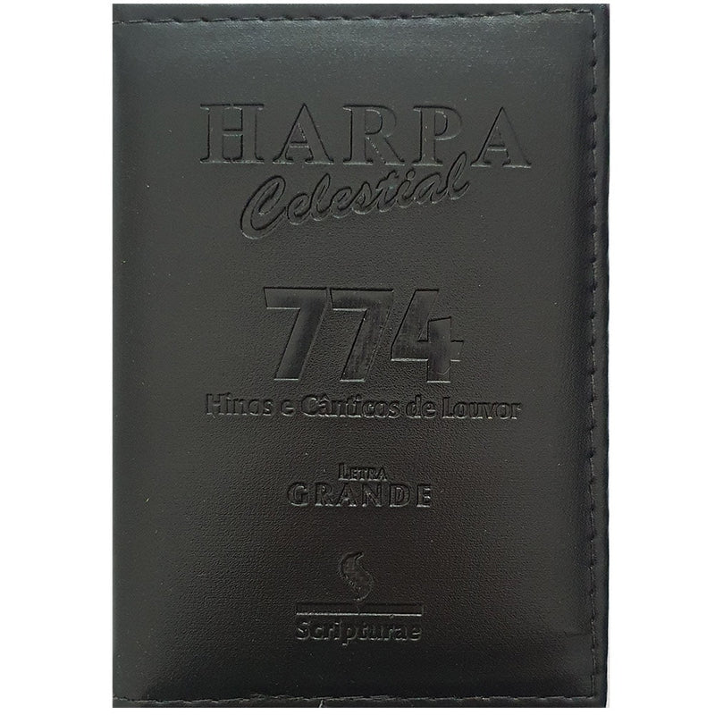 Harpa Celestial 774, Letra Grande, Capa Luxo Preto. — Plenitude