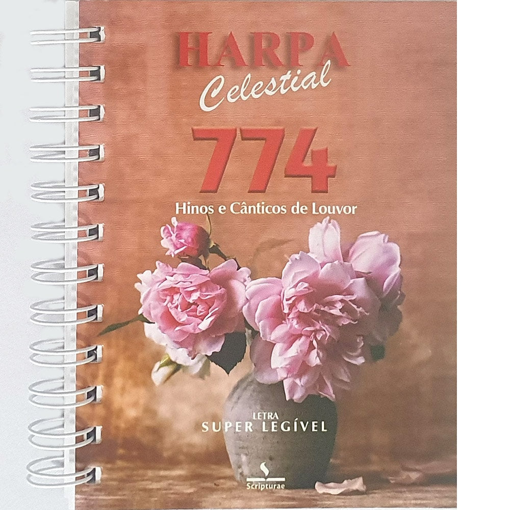 Harpa Celestial 774, Super Legível, Espiral Vaso de Cerâmica. — Plenitude
