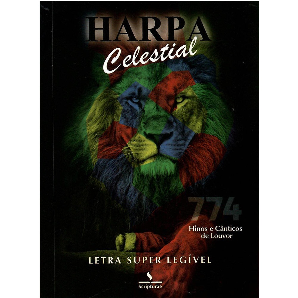 Harpa Celestial 774, Super Legível, Leão Colorido. — Plenitude