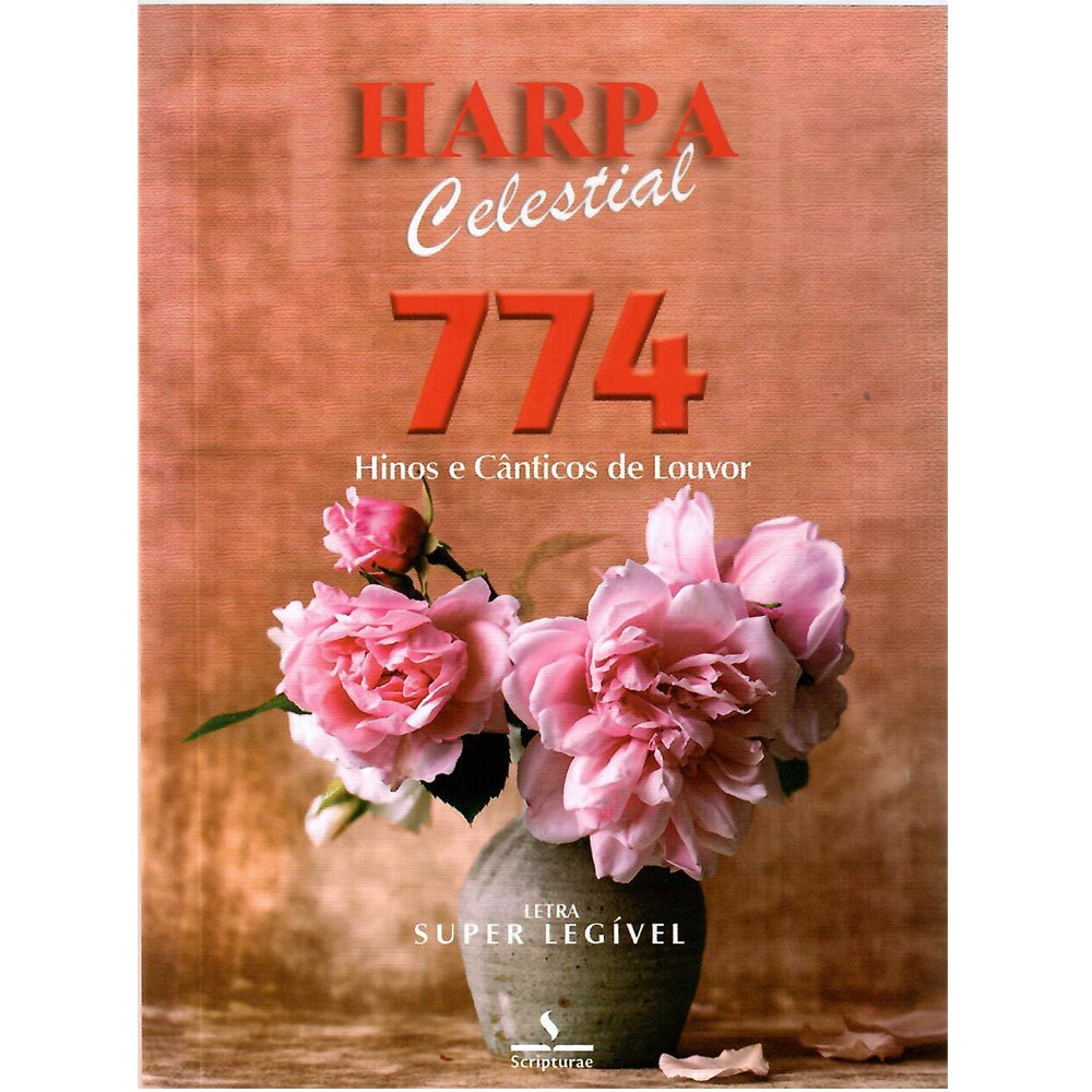 Harpa Celestial 774, Super Legível, Vaso Cerâmica. — Plenitude