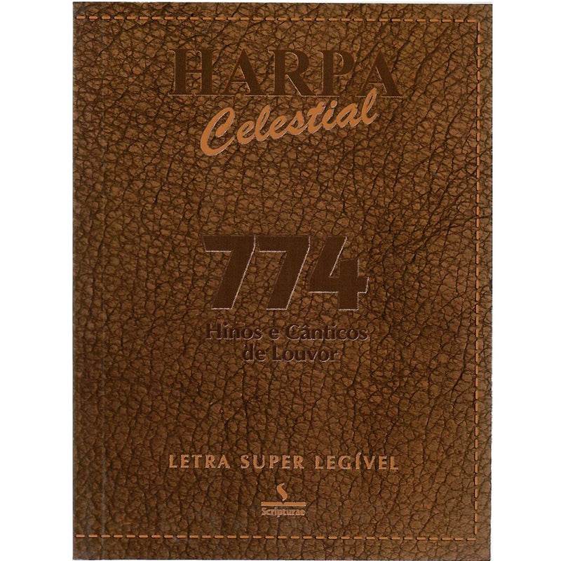 Harpa Celestial 774, Super Legível, Marrom. — Plenitude