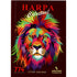 Harpa Celestial 774 Letra Grande, capa vinho com leão colorido. — Plenitude