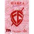 Harpa Celestial 774 Letra Grande, capa rosa com escudo da fé. — Plenitude