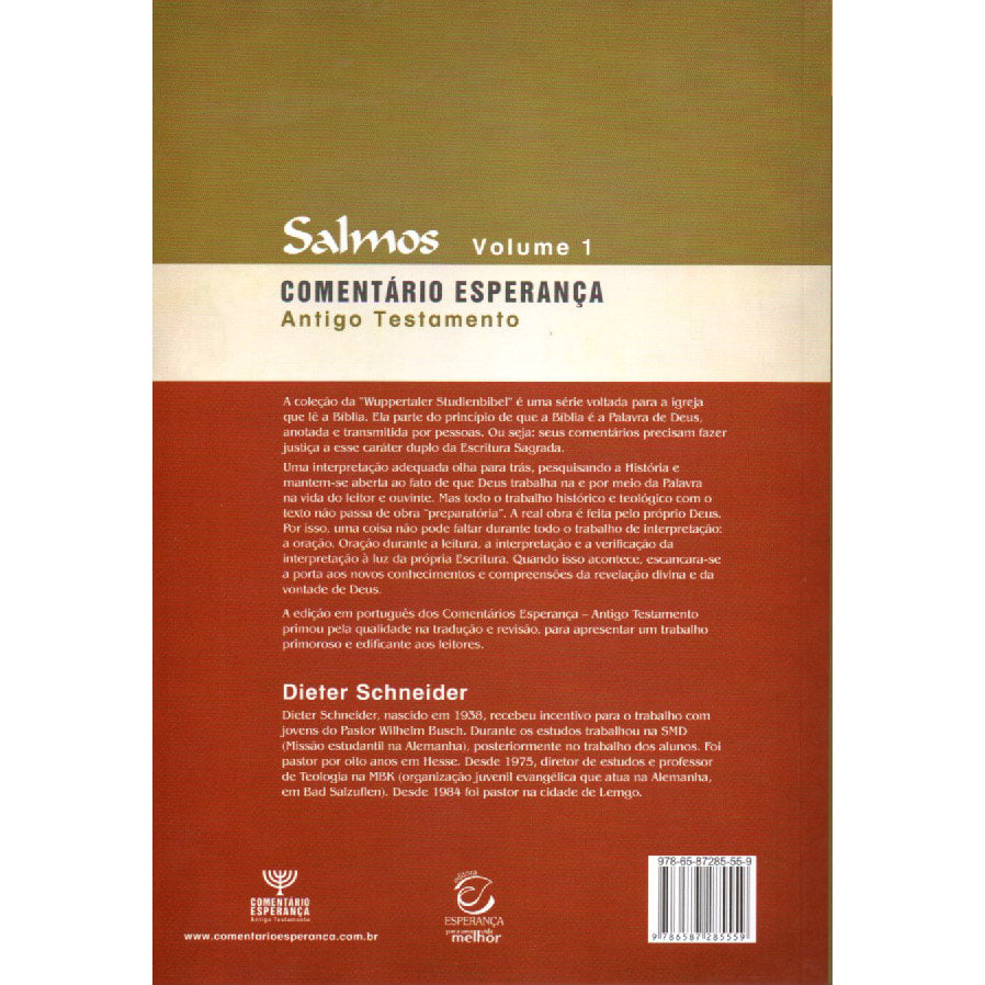 Salmos Vol. 1 | Comentário Esperança | Dieter Schneider