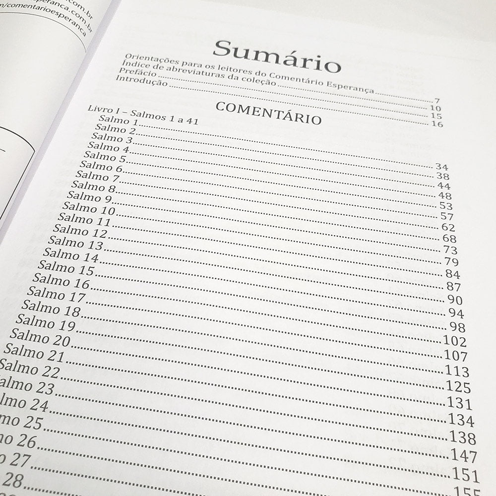 Salmos Vol. 1 | Comentário Esperança | Dieter Schneider