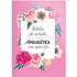 Bíblia de Estudo Apologética com Apócrifos, capa luxo rosa floral, letra normal. — Plenitude