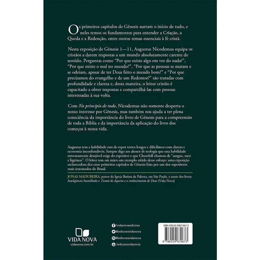 No Princípio de Tudo | Augustus Nicodemus