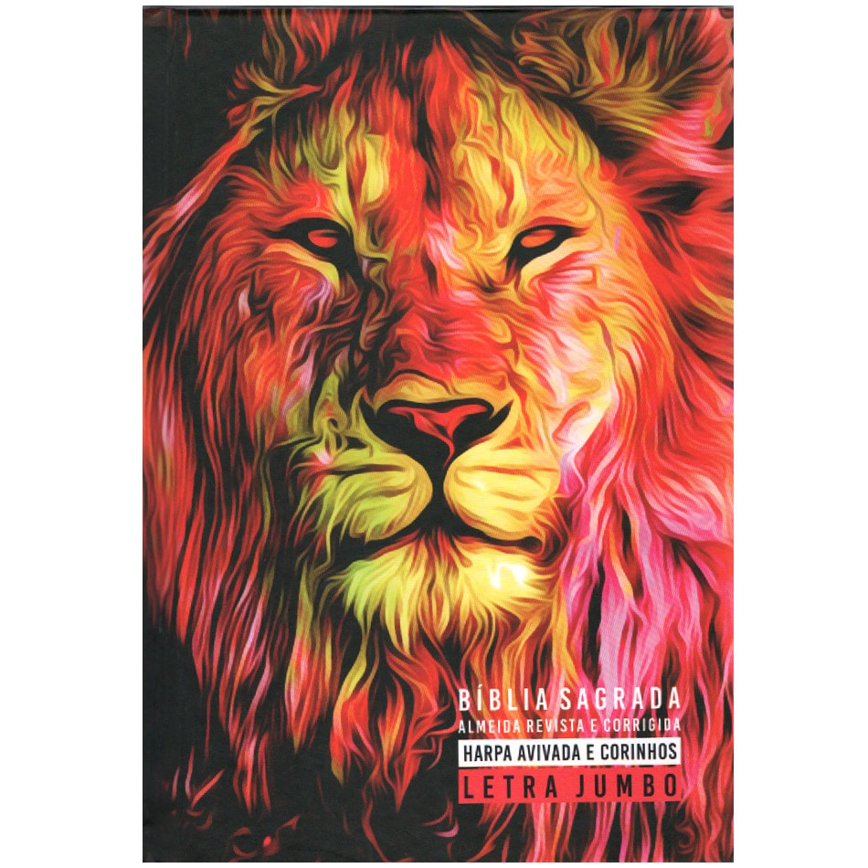 Bíblia Sagrada Letra Jumbo | ARC | Capa Dura Leão fogo