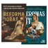 Kit de livros Reforma Doras e Heroínas da Fé, de Rute Salviano. Capas com ilustrações clássicas e tons escuros. — Plenitude