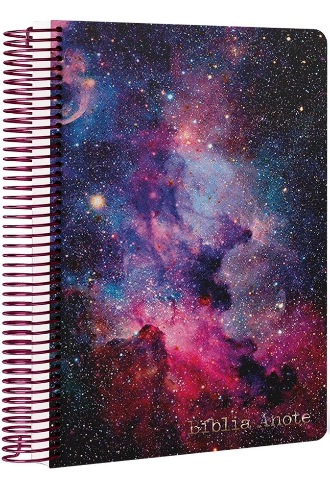 Bíblia Anote Espiral Galáxia | NVI | Letra Normal | Com Espaço Para Anotações