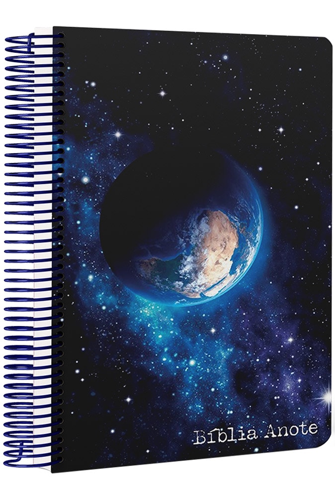 Bíblia Anote Espiral Terra | NVI | Letra Normal | Com Espaço Para Anotações