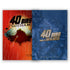 Kit Devocional 40 Dias em Gotham e Liga da Justiça: Dois livros, um vermelho "40 Dias em Gotham" e outro azul "40 Dias com a Liga da Justiça". — Plenitude