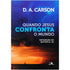 Livro Quando Jesus Confronta o Mundo, capa azul e laranja com silhueta de barco. — Plenitude