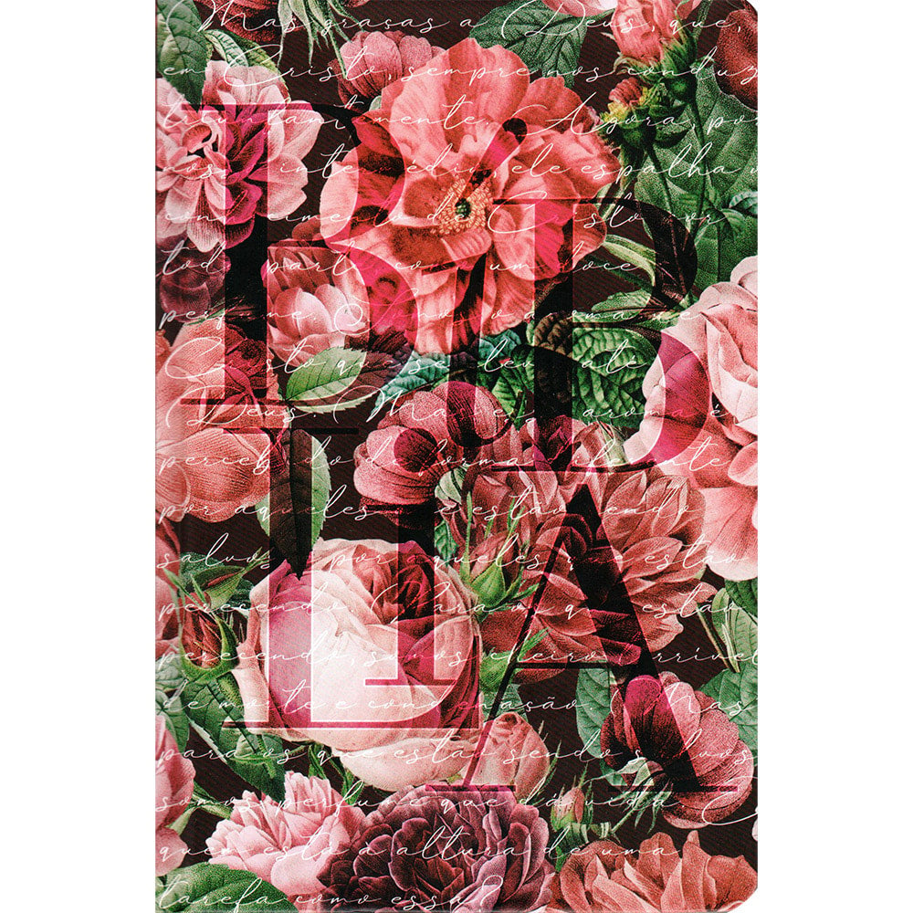 Bíblia Sagrada, NVT, Letra Normal, Capa Dura Aroma e Rosas, estampa floral com rosas vermelhas. — Plenitude